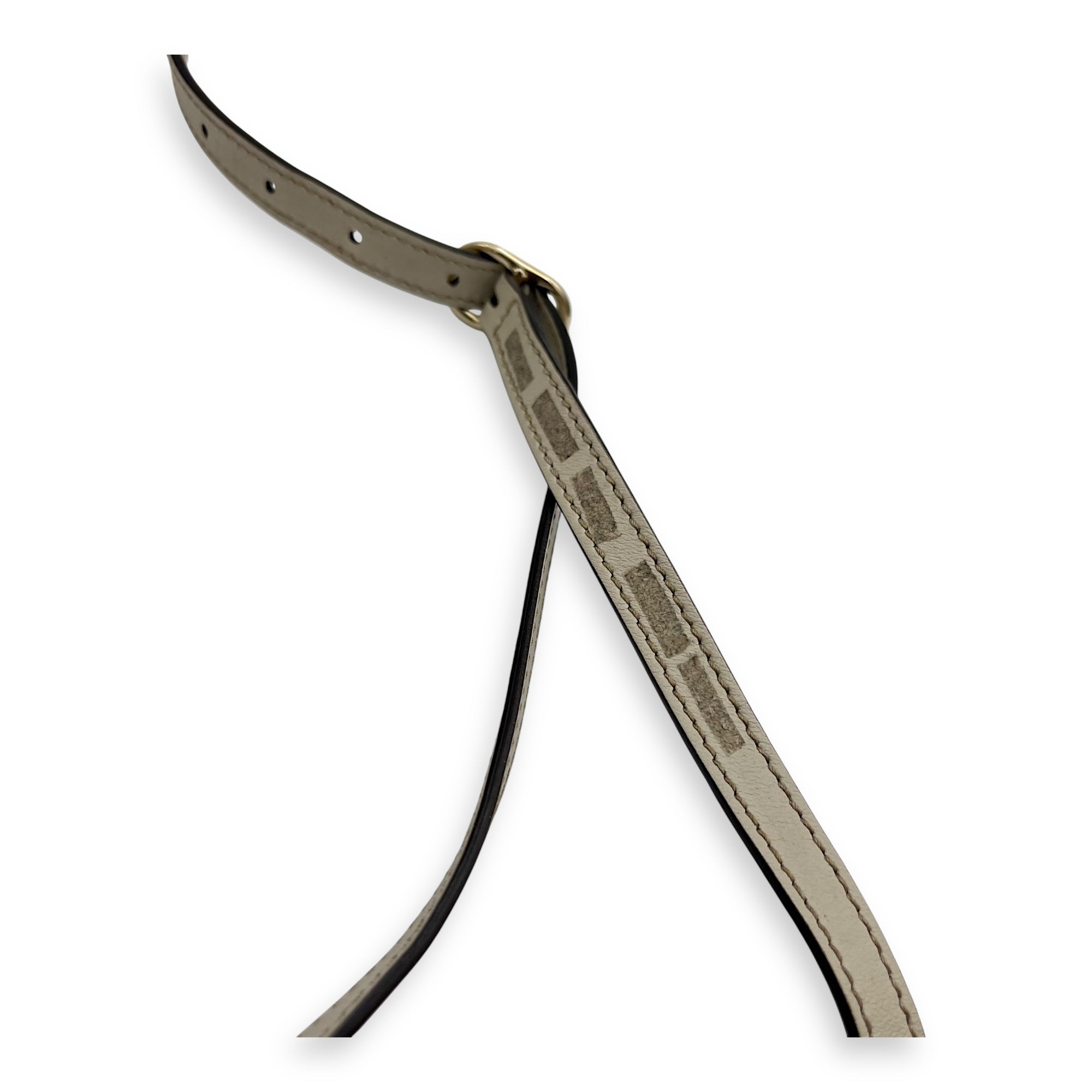 Guccissima Top Handle Bag White in Calfskin, Gold hardware - Image 9