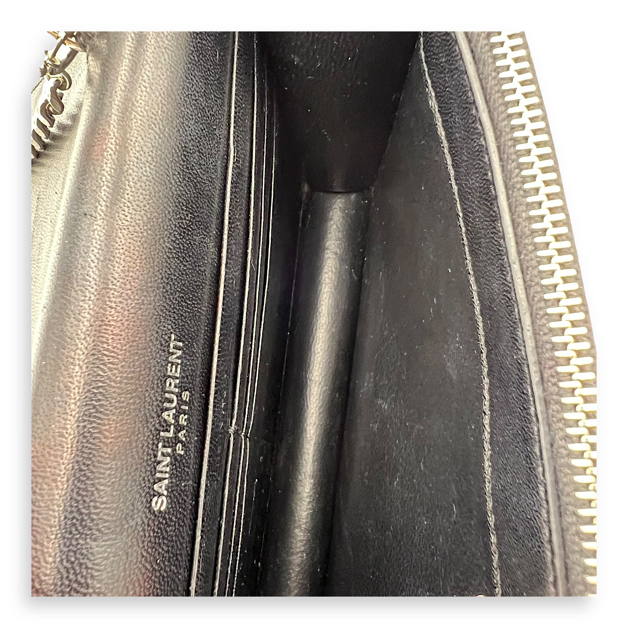 Kate Tassel Black Crossbody Bag in Calfskin, Silver hardware - Image 11