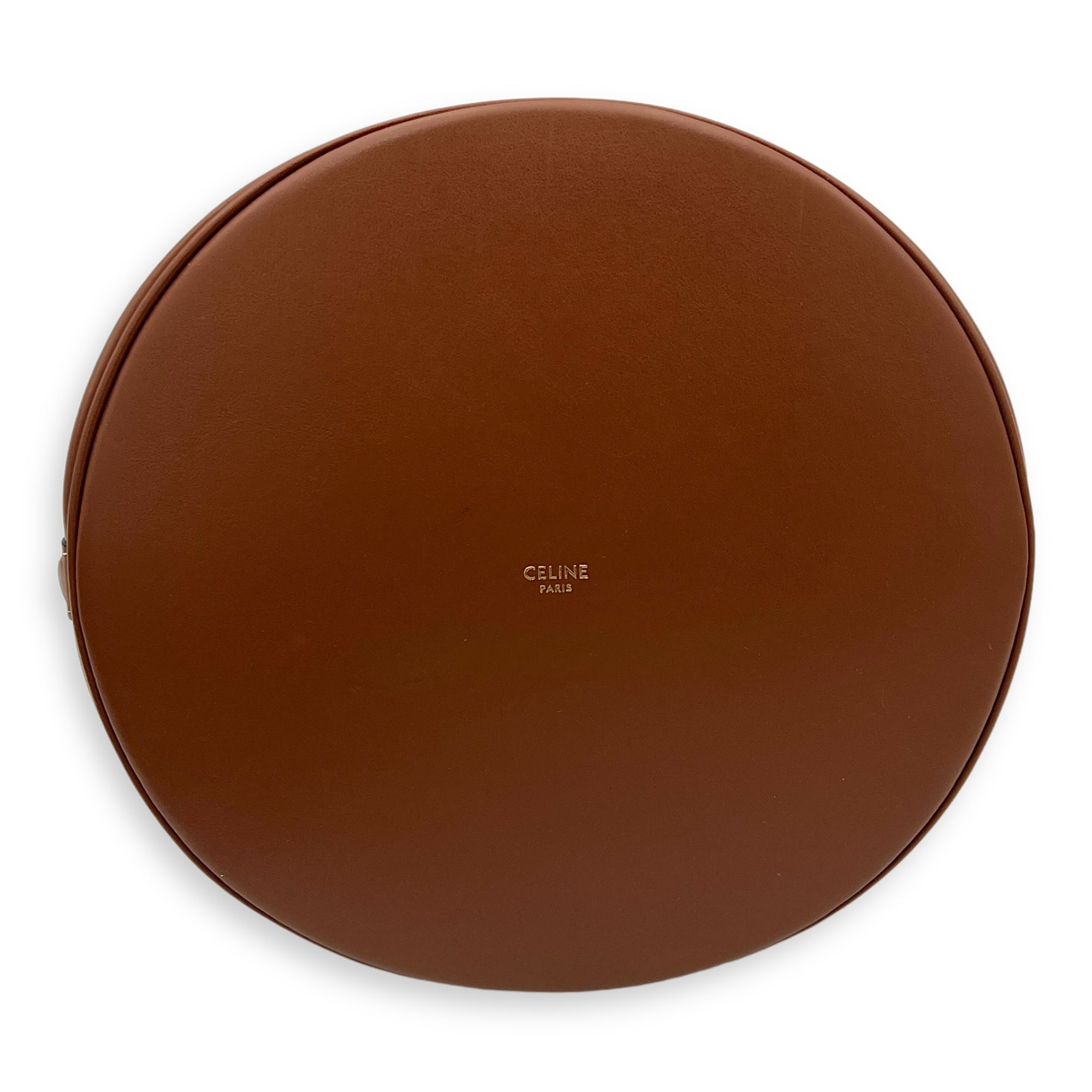 16 Tan Bucket Bag in Calfskin, Gold hardware - Image 6