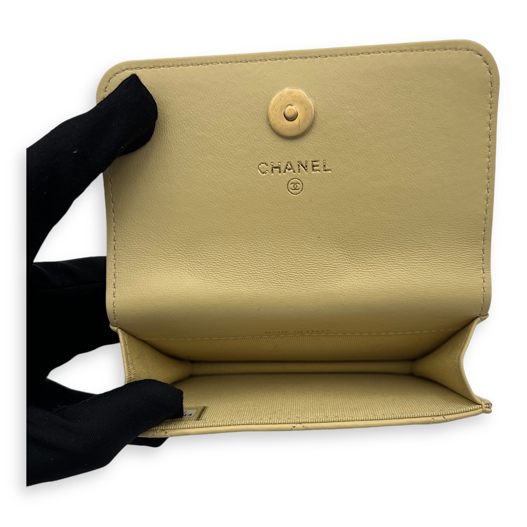 Classic Belt Bag Yellow in Lambskin, Gold hardware - Image 7