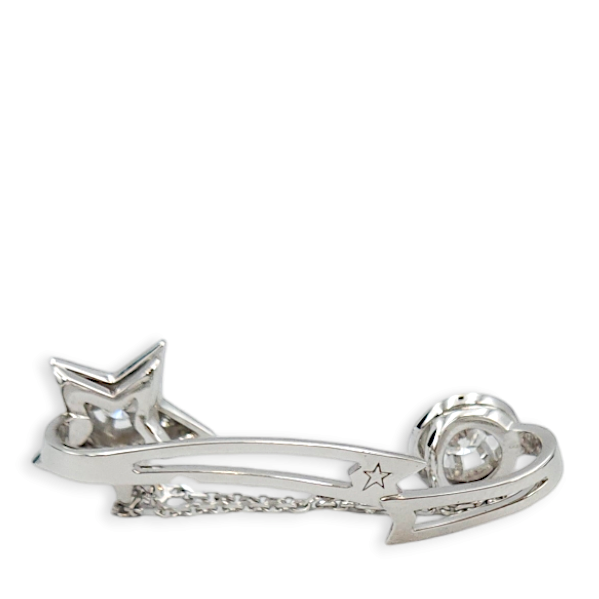 Comete 1932 Ear Cuff Earrings in White Gold - Image 3