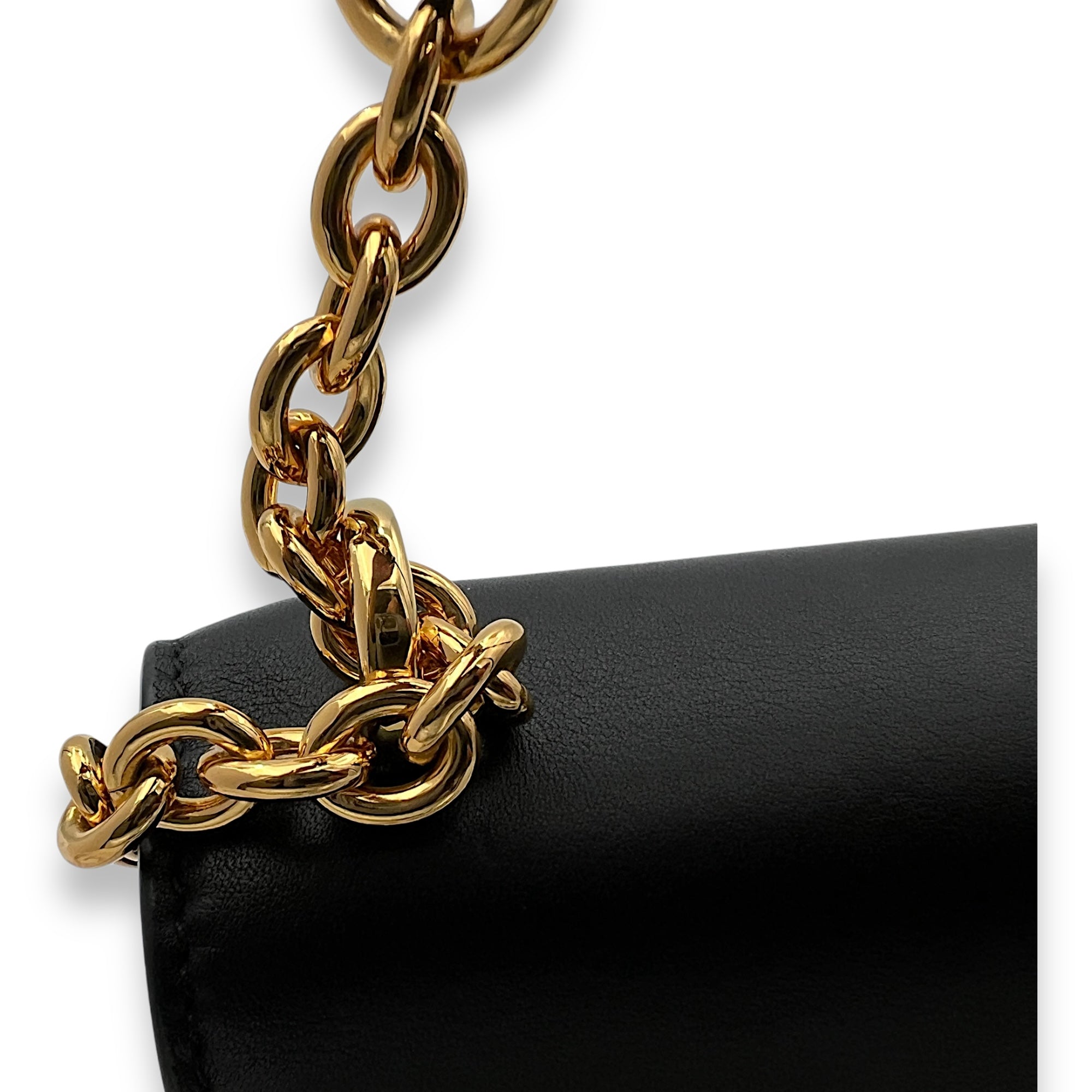 30 Montaigne East West Black Crossbody Bag in Calfskin, Gold hardware - Image 8