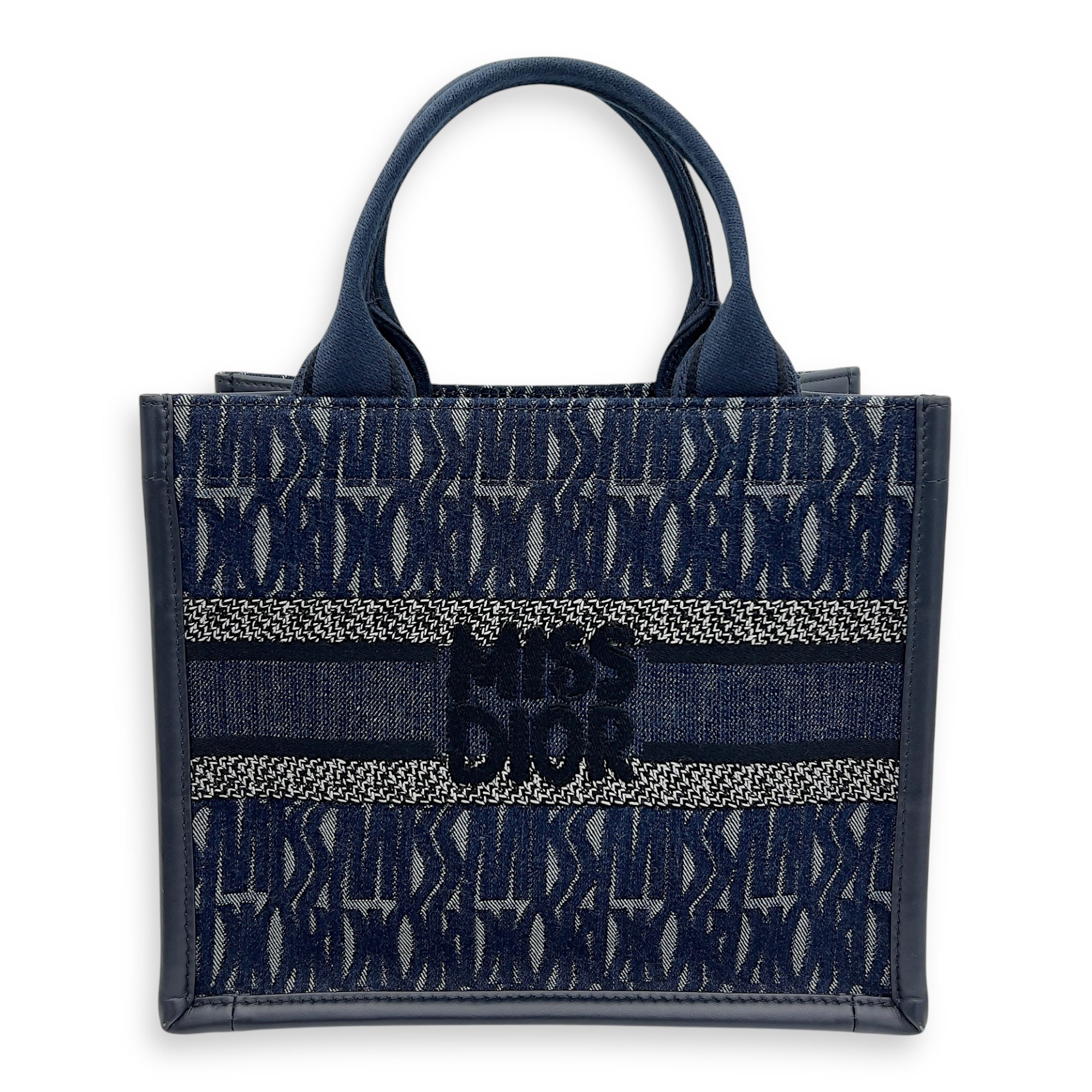 Book Tote Small Blue Top Handle Bag in Denim