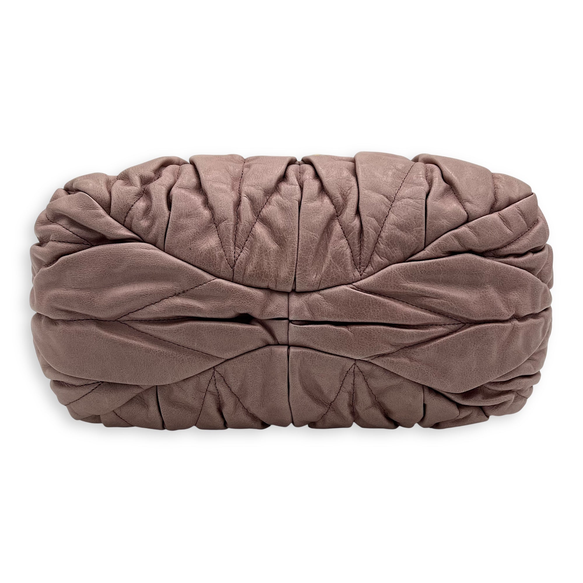 Gaufre Top Handle Bag Pink in Calfskin, Gold hardware - Image 6