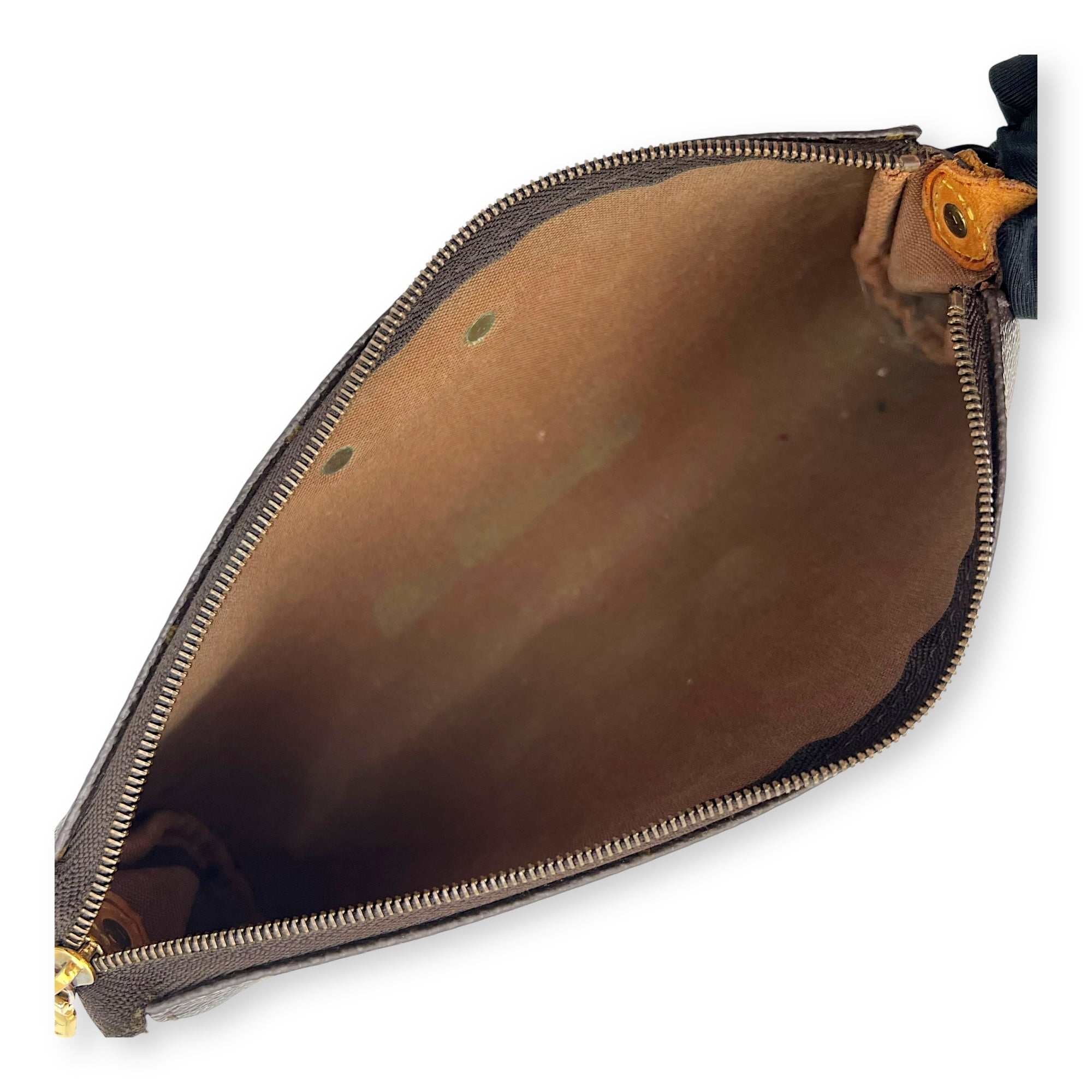 Eva Crossbody Bag Brown in Monogram Coated Canvas, Gold hardware - Image 9