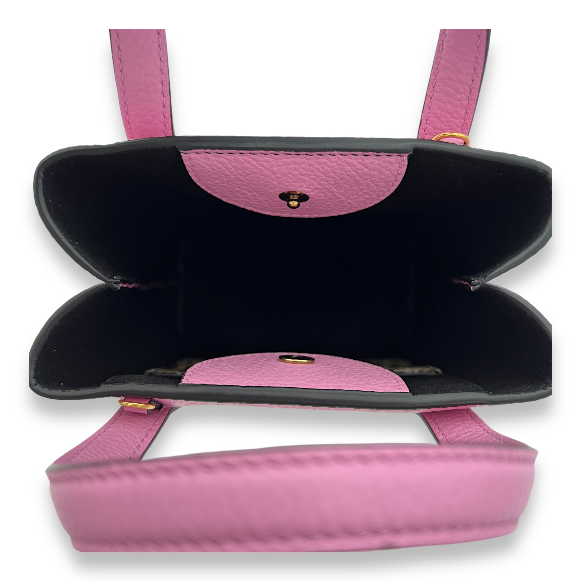 Others Mini Pink Top Handle Bag in Calfskin, Gold hardware - Image 8