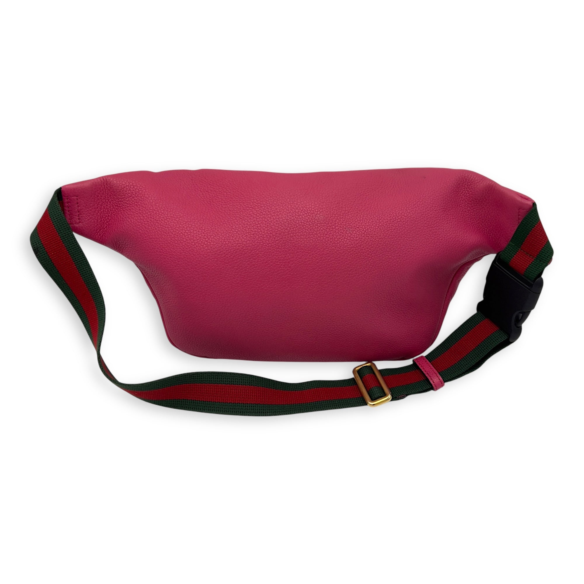 Logo Belt Bag Pink in Calfskin, Silver hardware - Image 4