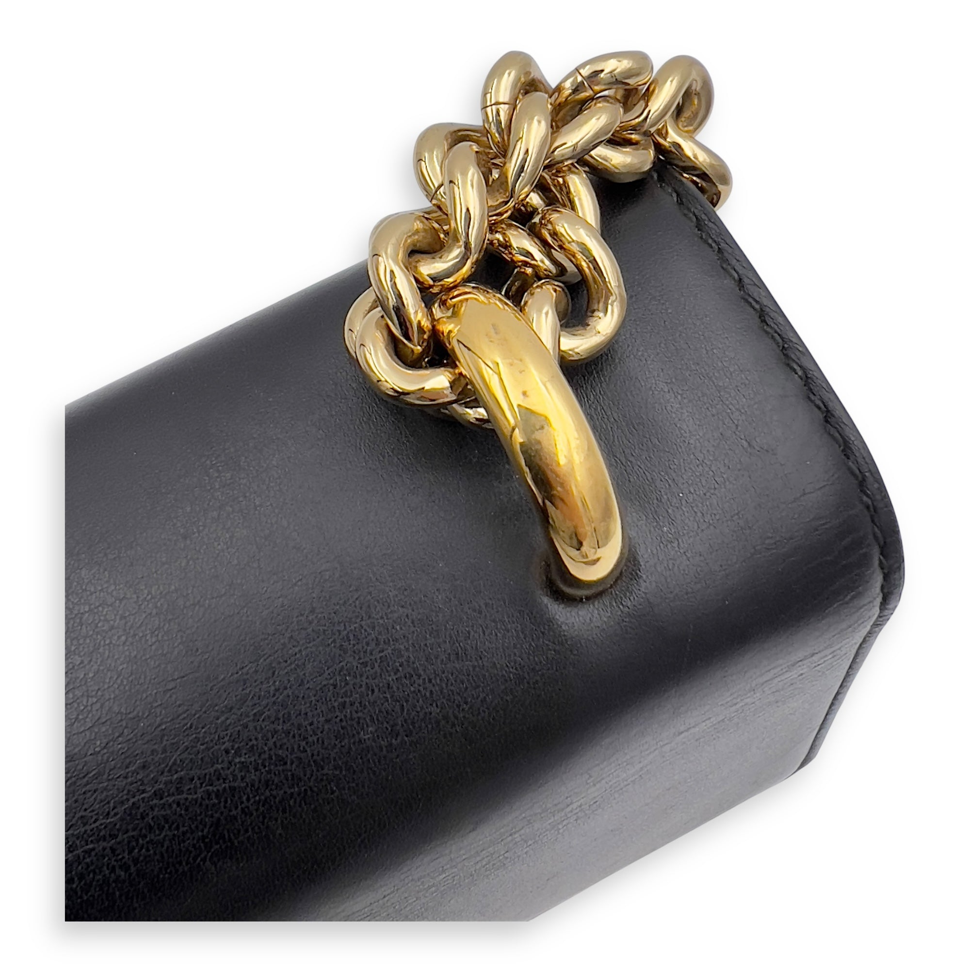 Padlock Shoulder Bag Brown in Coated Canvas, Gold hardware - Image 12