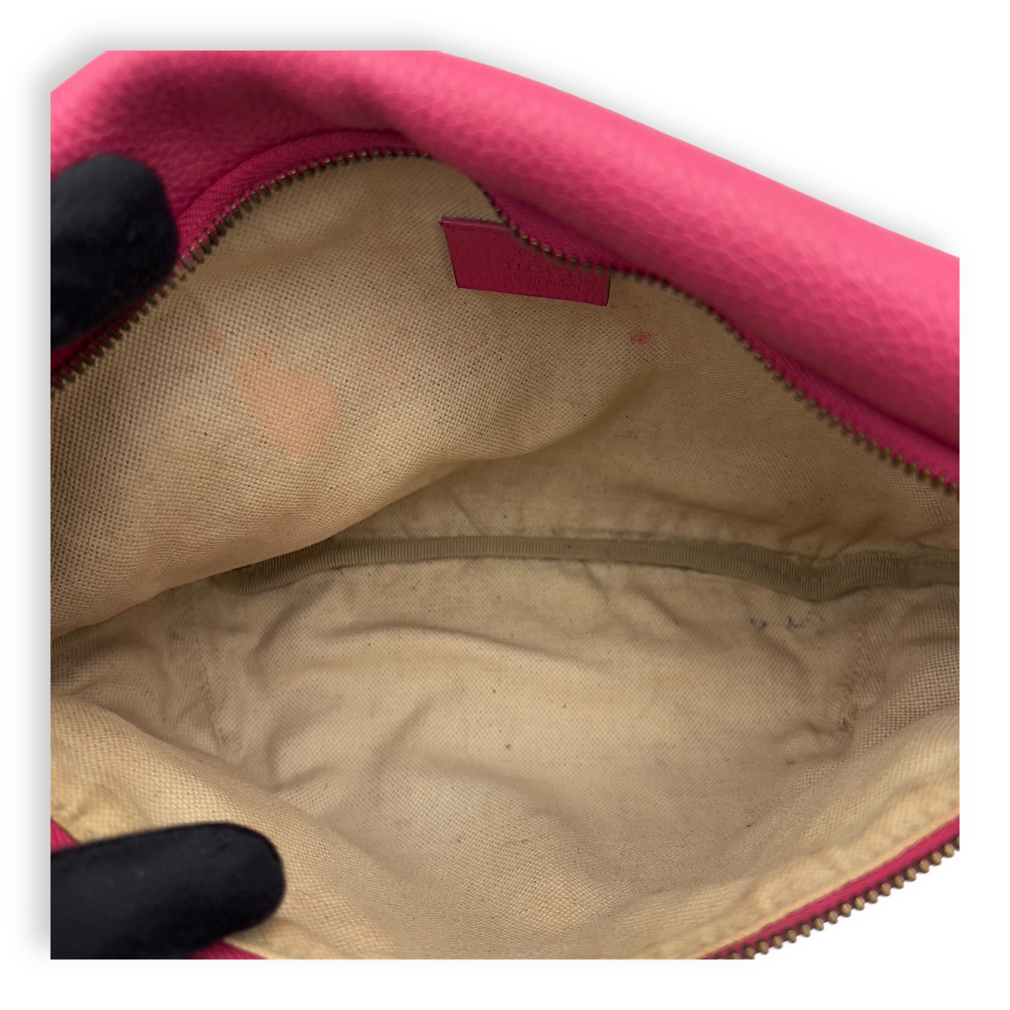 Logo Belt Bag Pink in Calfskin, Silver hardware - Image 8