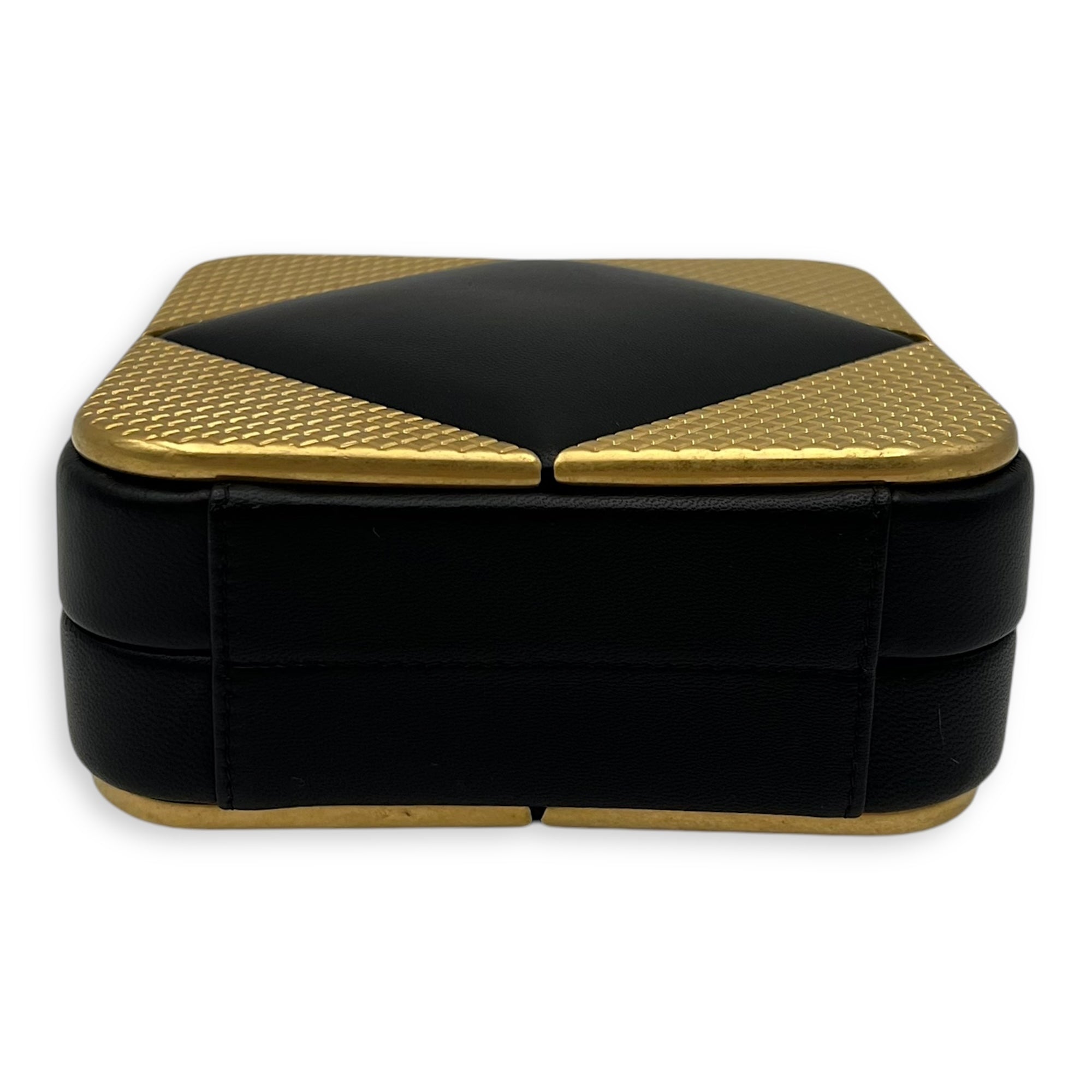 METAL Crossbody Bag Black in Lambskin, Gold hardware - Image 6