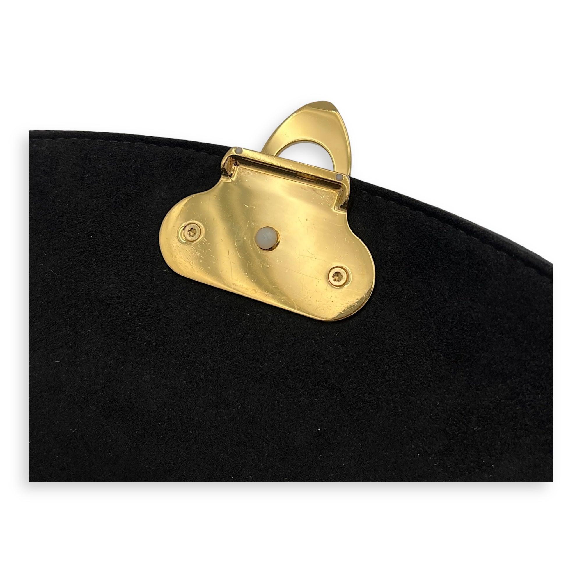 Georges Top Handle Bag Black in Empreinte Leather, Gold hardware - Image 13