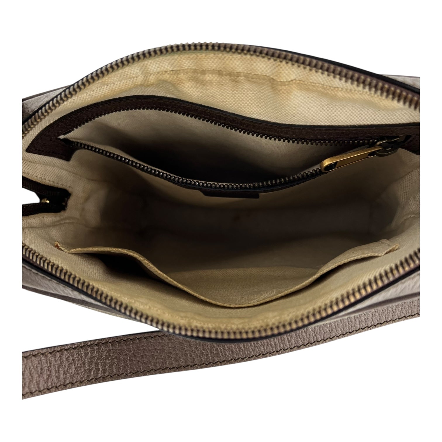 Ophidia Crossbody Bag Brown in Monogram Coated Canvas, Gold hardware - Image 7