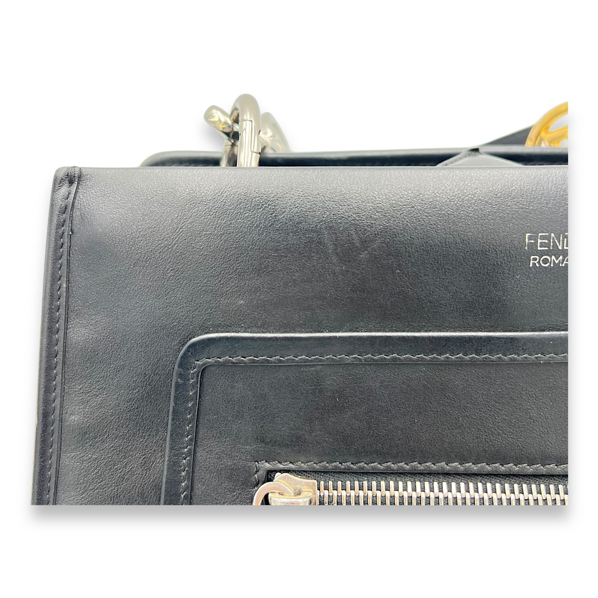 Runaway Shoulder Bag Black in Calfskin, Gold hardware - Image 11