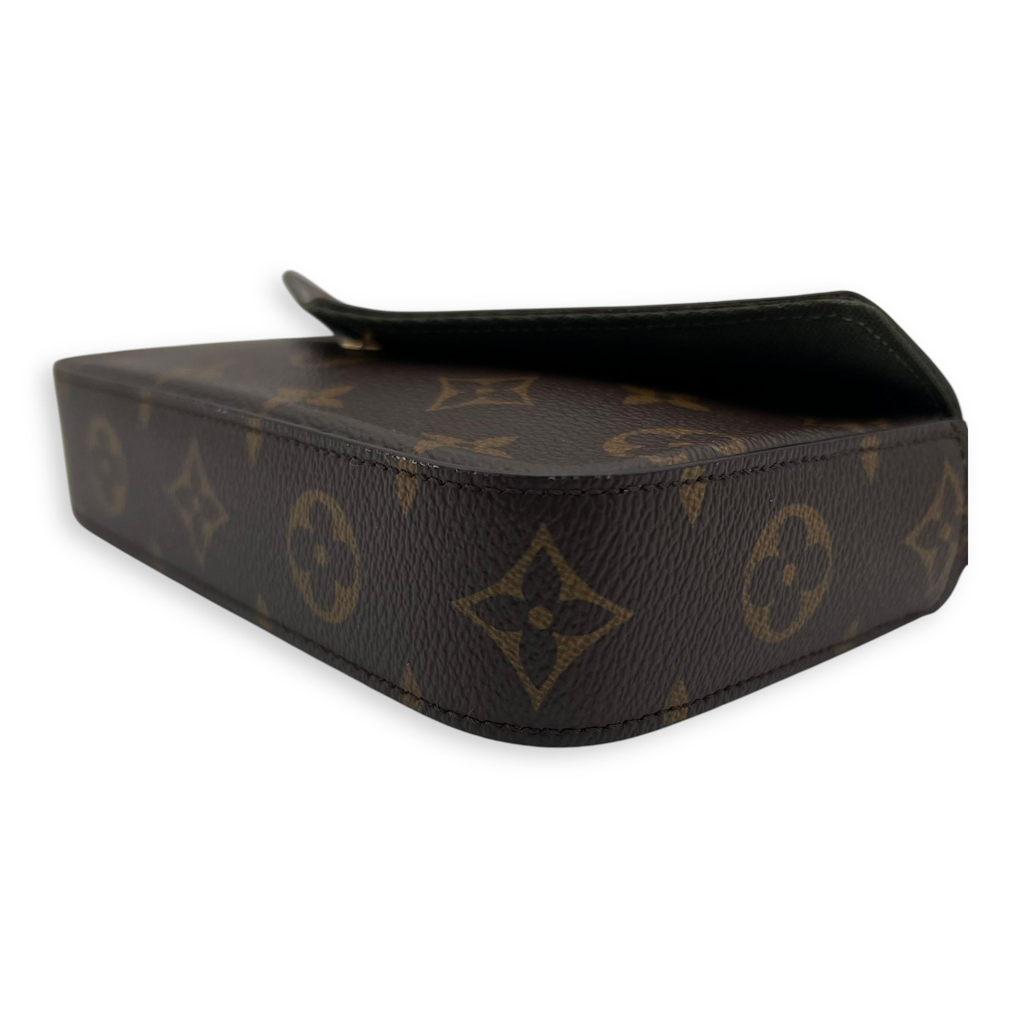 Felicie Strap & Go Brown Crossbody Bag in Monogram Coated Canvas, Gold hardware - Image 10