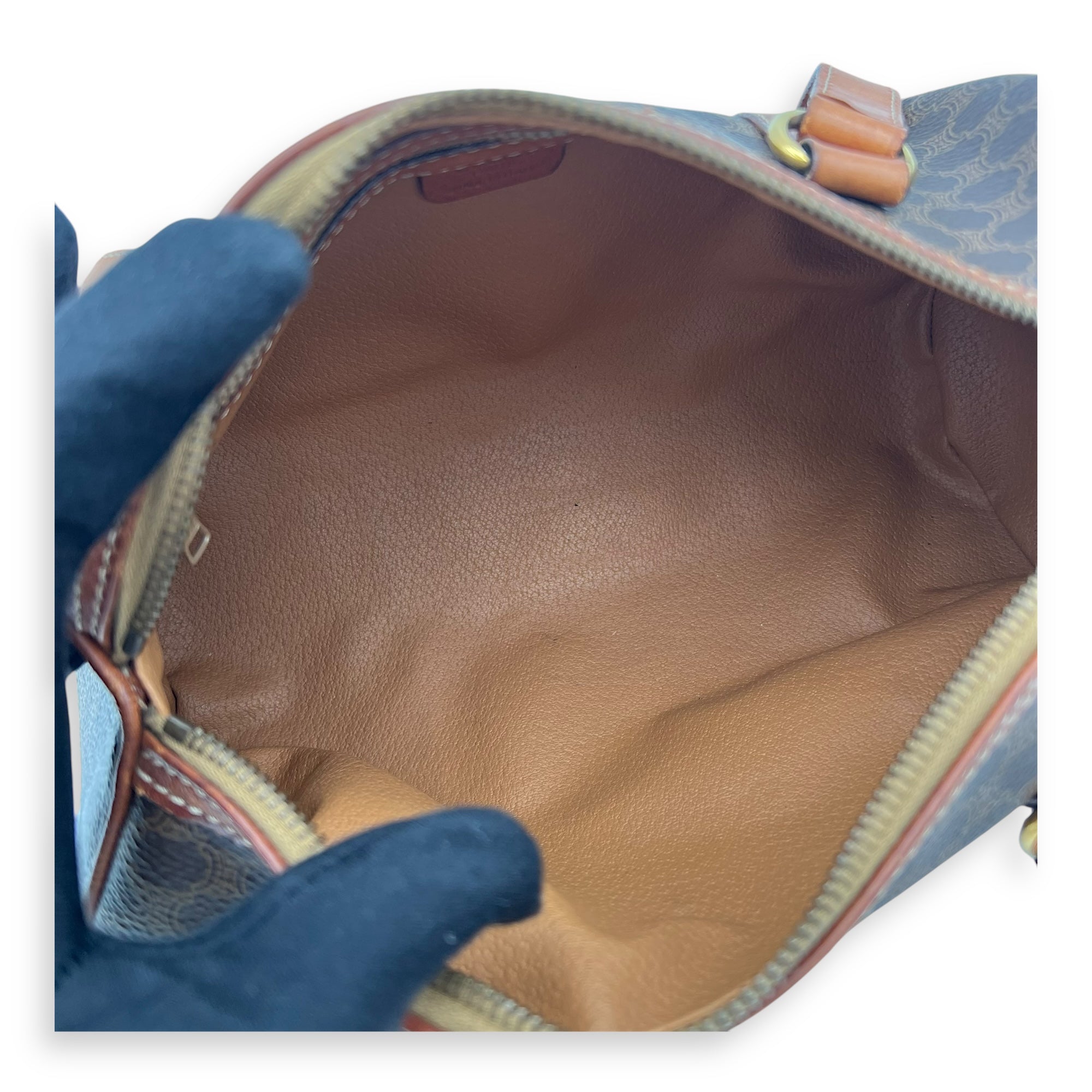 Macadam Shoulder Bag Brown in Coated Canvas, Gold hardware - Image 6