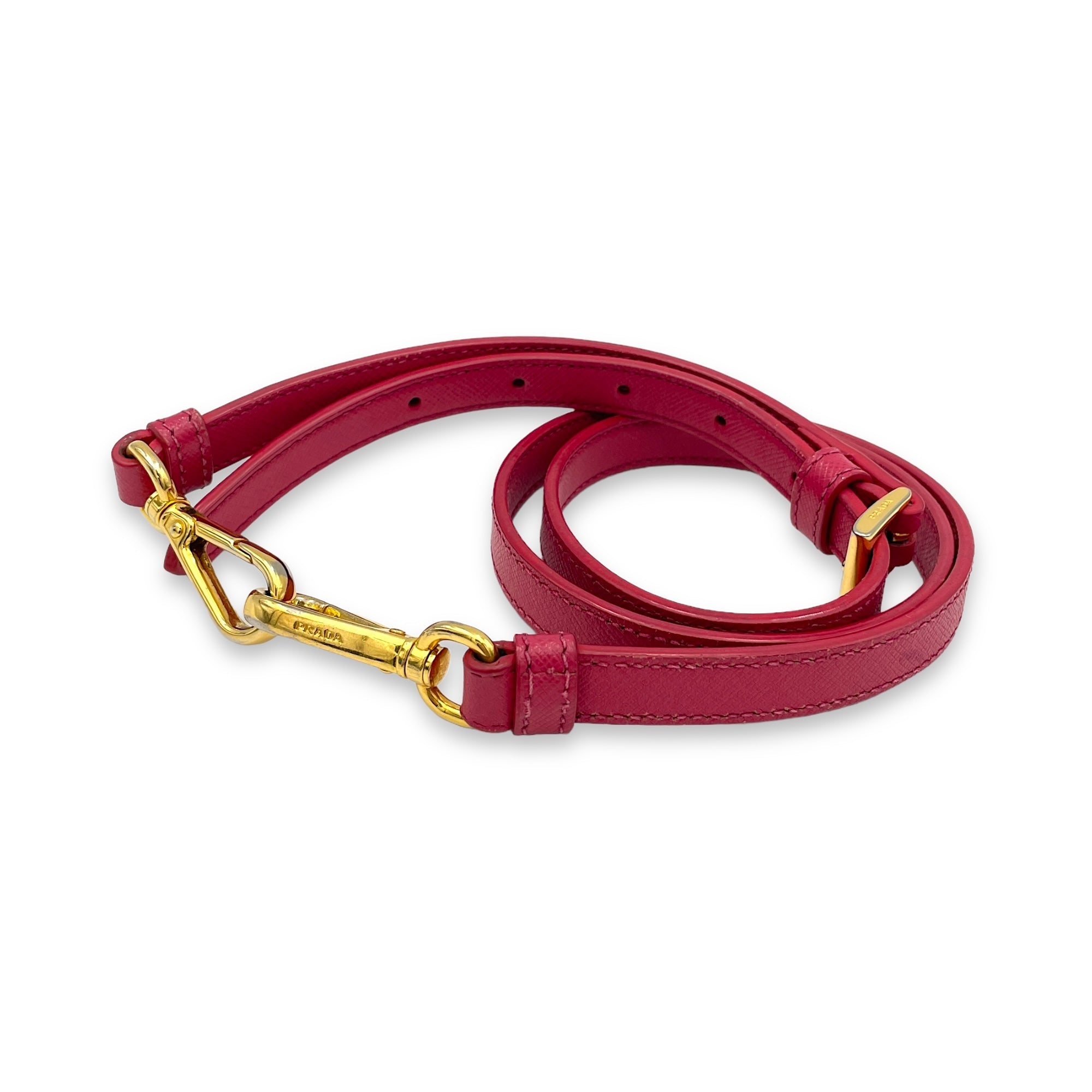 Galleria Small Pink Top Handle Bag in Saffiano Leather, Gold hardware - Image 13